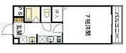 フローレンス亀田 1Kの間取図画像