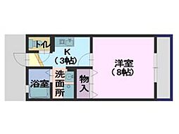 間取図画像 1K