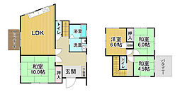 戸坂山根1丁目戸建て 4LDKの間取り