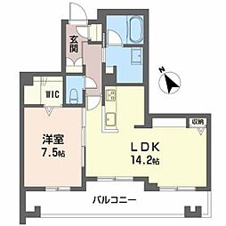 ＭＯＮＯＬＩＴＨ（モノリス） 2階1LDKの間取り
