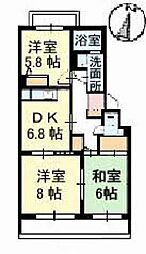 間取図画像 3DK