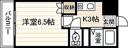 NEW'Sビル 1Kの間取図画像