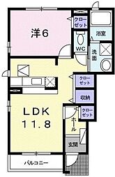 間取図画像 1LDK
