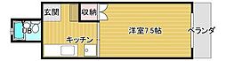 ジュネスイシモト 1Kの間取図画像