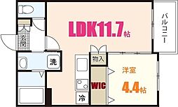 ル・シエル・ブルー 1LDKの間取図画像