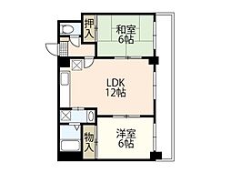 フジビル2 2LDKの間取図画像