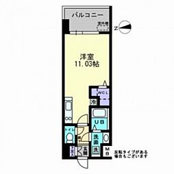 パークフラッツ土橋 ワンルームの間取図画像