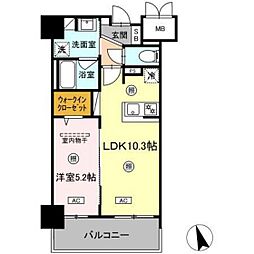 仮)中特ビル 1LDKの間取図画像