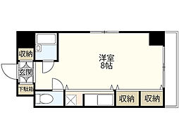 よつば ワンルームの間取図画像