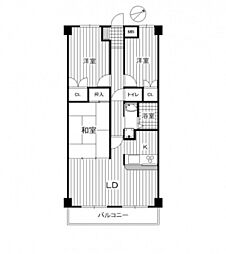 天衣中筋 3LDKの間取図画像