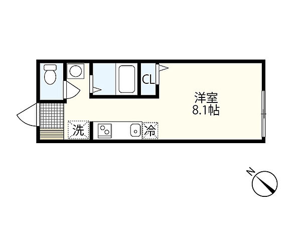 リバーノース川内 ｜広島県広島市安佐南区川内1丁目(賃貸アパート1R・1階・21.11㎡)の写真 その2