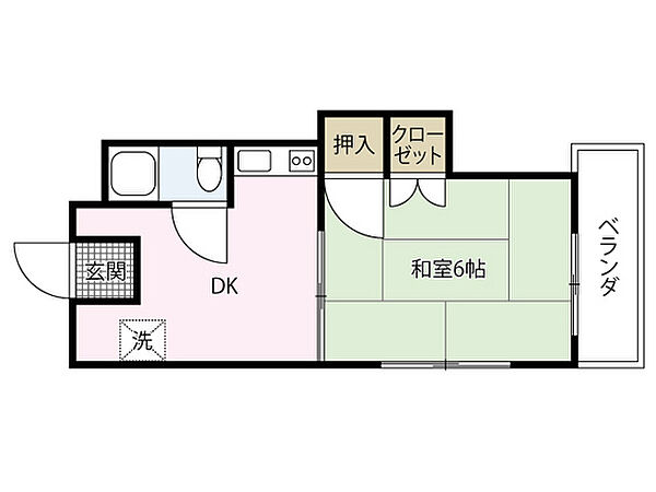 広島県広島市安佐南区長束西3丁目(賃貸マンション1DK・3階・21.00㎡)の写真 その2