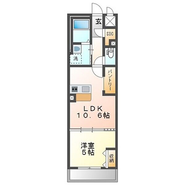 広島県広島市安佐南区祇園2丁目(賃貸マンション1LDK・2階・41.76㎡)の写真 その2