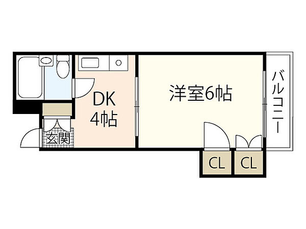 片山ビル ｜広島県広島市西区中広町3丁目(賃貸マンション1K・4階・18.00㎡)の写真 その2