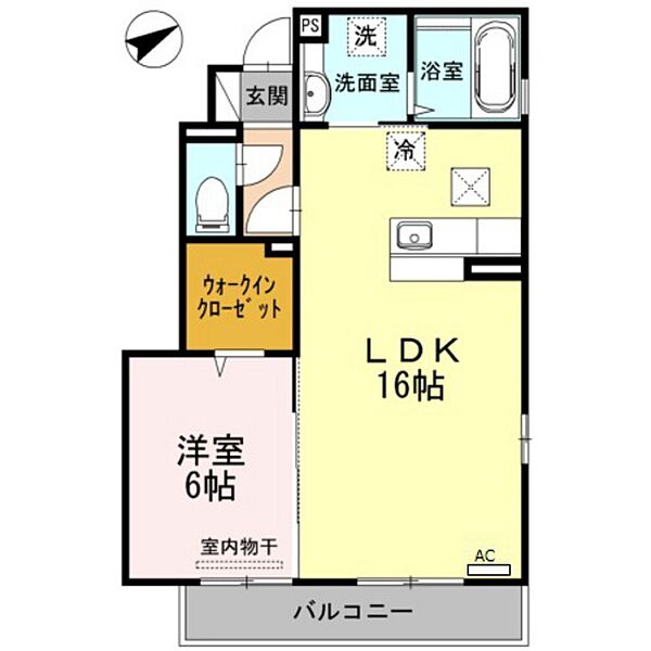 ラクス　ナカヤII ｜広島県広島市安佐南区緑井8丁目(賃貸アパート1LDK・1階・51.61㎡)の写真 その2