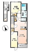 広島県廿日市市佐方（賃貸アパート2LDK・2階・51.90㎡） その2