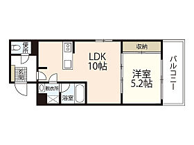 広島県広島市中区大手町1丁目（賃貸マンション1LDK・5階・39.39㎡） その2