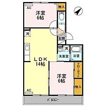 広島県広島市安佐南区大町東2丁目（賃貸アパート2LDK・3階・56.57㎡） その2