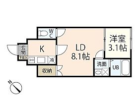 広島県広島市西区庚午中2丁目（賃貸アパート1LDK・1階・29.27㎡） その2