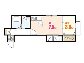 Ｓｈａｍｂｒｅ古市Ａ棟  ｜ 広島県広島市安佐南区古市2丁目（賃貸アパート1DK・1階・30.50㎡） その2