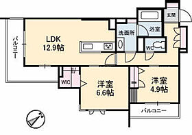 広島県広島市安佐南区祇園7丁目（賃貸マンション2LDK・3階・61.80㎡） その2