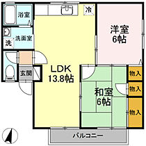 Sunny Flat  ｜ 広島県広島市安佐南区川内6丁目（賃貸アパート2LDK・2階・55.30㎡） その2