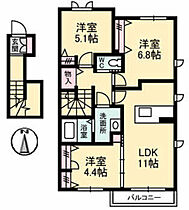 広島県広島市安佐南区伴東2丁目（賃貸アパート3LDK・2階・70.98㎡） その2