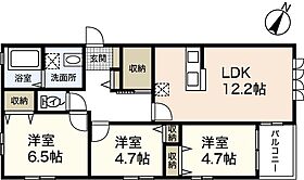 サンハイムI  ｜ 広島県広島市安佐南区東原2丁目（賃貸アパート3LDK・2階・64.07㎡） その2