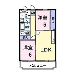 間取図画像 2LDK