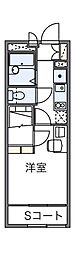 レオパレスシナジー 1LDKの間取図画像