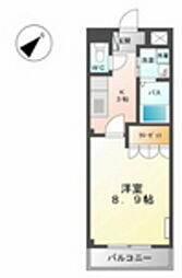 フェリーチェ・Ｋ 1階1Kの間取り