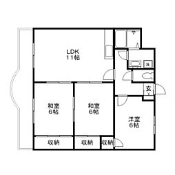 間取図画像 3LDK