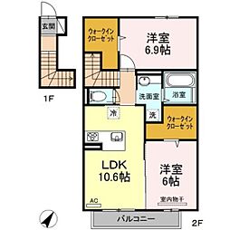 間取図画像 2LDK