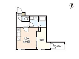 間取図画像 1LDK