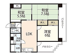 第7山本ビル 3LDKの間取図画像