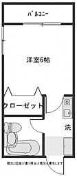 K,ハウス 1Kの間取図画像
