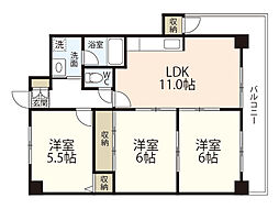 センチュリー世良 3LDKの間取図画像