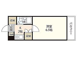 メルヘンマンション矢野東 1Kの間取図画像