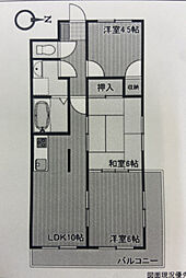 グローバル五日市中央 3LDKの間取図画像