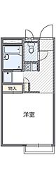 フォンターナ 1Kの間取図画像