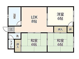 守乃屋第3ビル 3LDKの間取図画像