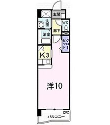 フィオレンテ ワンルームの間取図画像