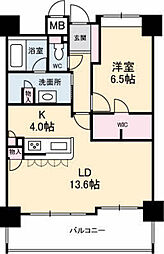 フローレンス幟町公園 1LDKの間取図画像