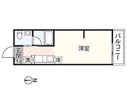 セントラーレ ワンルームの間取図画像