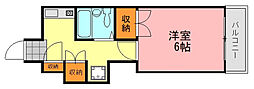 昭電社ビル 1Kの間取図画像