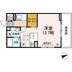 アリエッタ ワンルームの間取図画像
