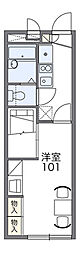 レオパレスGOLDCOIN 1Kの間取図画像