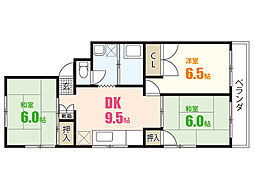 新具マンション 3DKの間取図画像