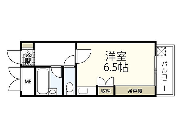 広島県広島市中区宝町(賃貸マンション1R・3階・20.06㎡)の写真 その2