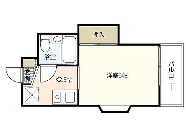 メゾン川中 ｜広島県広島市安佐南区上安2丁目(賃貸マンション1K・2階・15.00㎡)の写真 その2